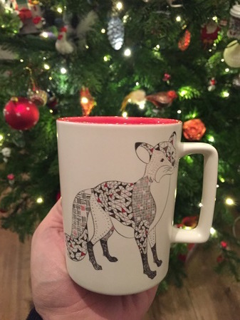 Starbucks City Mug 2017 Fox Holiday Mug