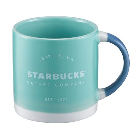 Starbucks City Mug 2017 Ice Blue Heritage Mug