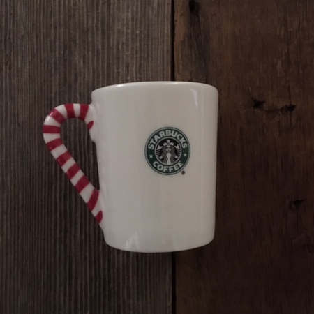 Starbucks City Mug 2006 Logo Christmas Candy Cane Demitasse 3oz