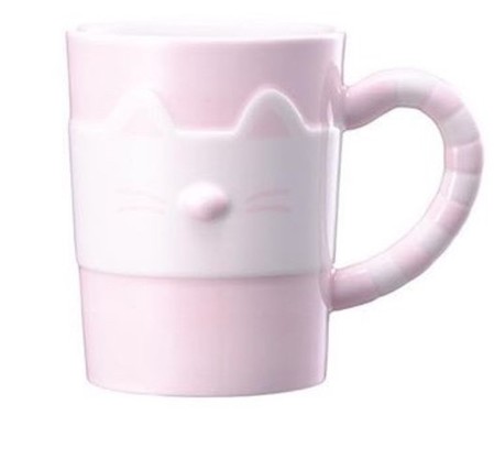 Starbucks City Mug 2018 Valentine's Day Pink Kitty Mug