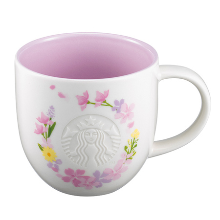 Starbucks City Mug 2018 Spring Flowers Siren Logo Mug 16 oz