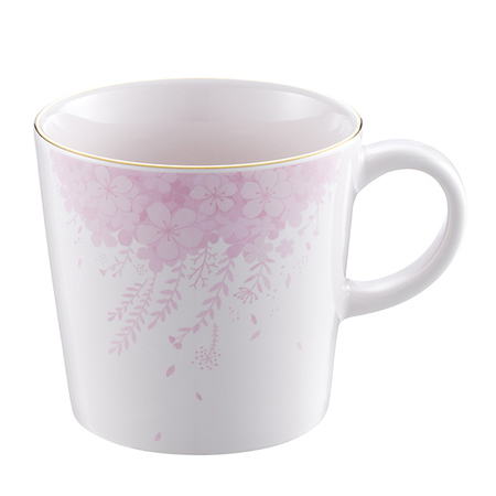 Starbucks City Mug 2018 Cherry Blossom Gold Rim Mug