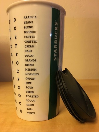 Starbucks City Mug word search