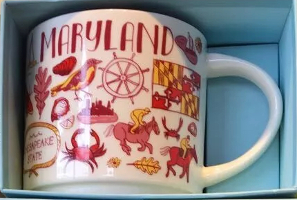Starbucks City Mug Maryland Been There Series Version 1