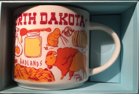 Starbucks City Mug Been There North Dakota