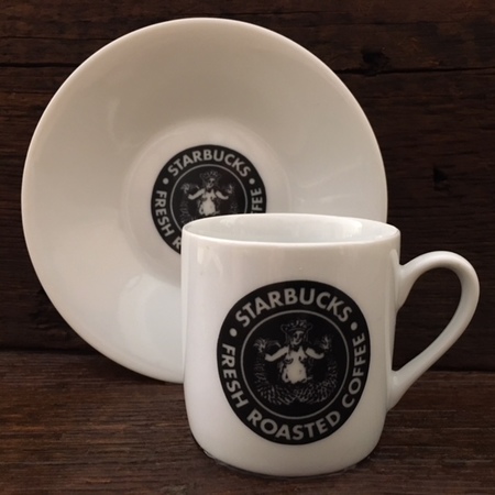 Starbucks City Mug 1971 White Logo Demitasse 2oz