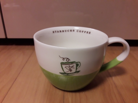 Starbucks City Mug 2007 coffe time green 9oz