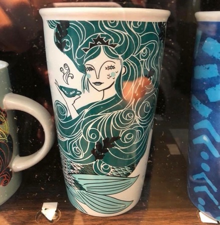 Starbucks City Mug 2018 Anniversary Artsy Siren Double Wall Traveler