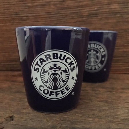 Starbucks City Mug Cobalt Blue Logo Demitasse V2 2oz