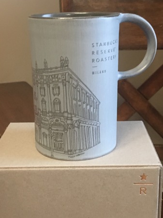 Starbucks City Mug 2018 Milano Reserve Roastery Limited Edition Mug-10 oz. Light Grey