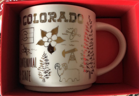 Starbucks City Mug 2018 Colorado Gold Been There Series