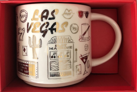 Starbucks City Mug 2018 Las Vegas Gold Holiday Been There Series