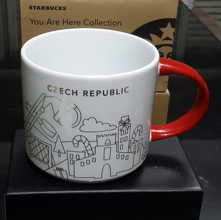 Starbucks City Mug 2018 Czech Republic Christmas YAH 14 oz