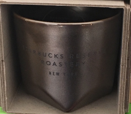 Starbucks City Mug 2018 NY 3 oz. Roastery Black Beveled Demitasse Mug