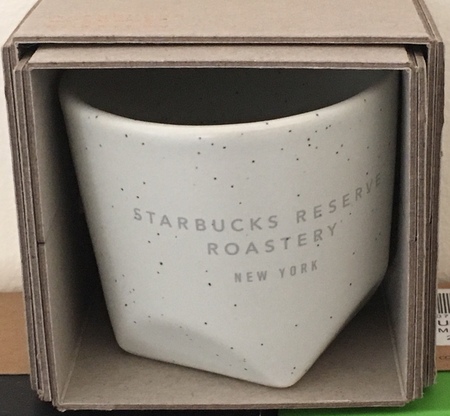 Starbucks City Mug 2018 NY 3 oz. Roastery Speckled Gray Beveled Demitasse Mug