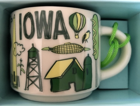 Starbucks City Mug Iowa BTC ornament