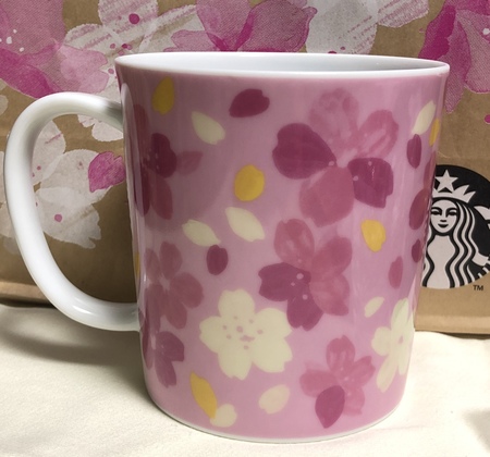 Starbucks City Mug 2019 Sakura Mug Loose Petals