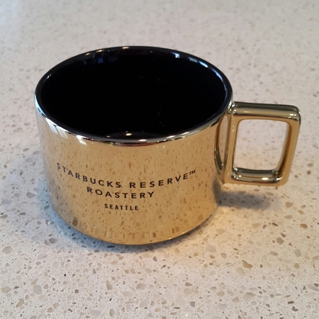 Starbucks City Mug 2017 Seattle Gold Reserve Roastery Mug 3 oz
