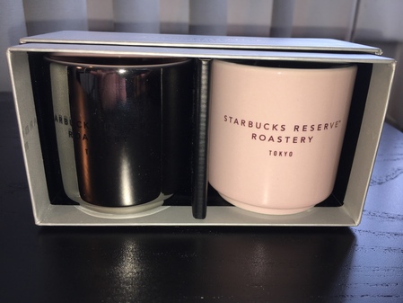 Starbucks City Mug 2019 89.ml Boxed Silver and White Tokyo Roastery Demitasse Mug Set