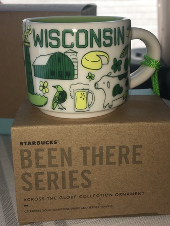 Starbucks City Mug Been There Series Ornament Wisconsin