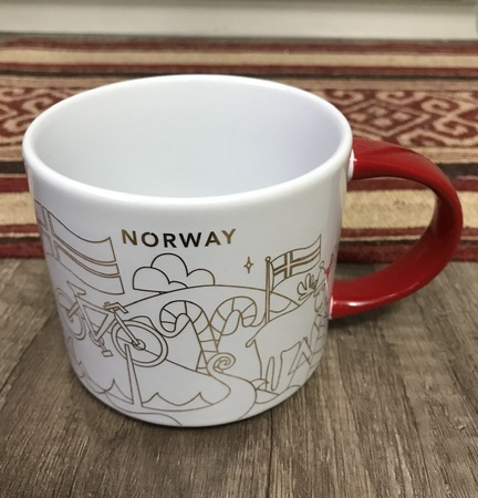 Starbucks City Mug 2018 Norway Christmas YAH 14 oz