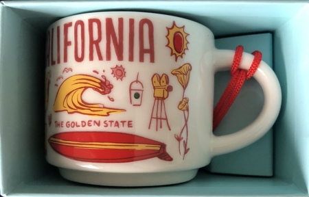 Starbucks City Mug California BTC ornament