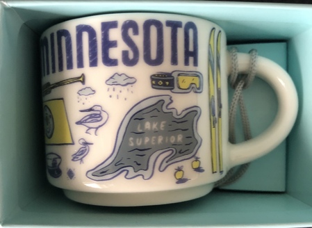 Starbucks City Mug Minnesota BTC ornament