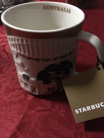 Starbucks City Mug 2019 Australia Gold Relief