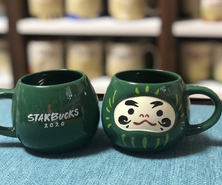 Starbucks City Mug Daruma Green Mug
