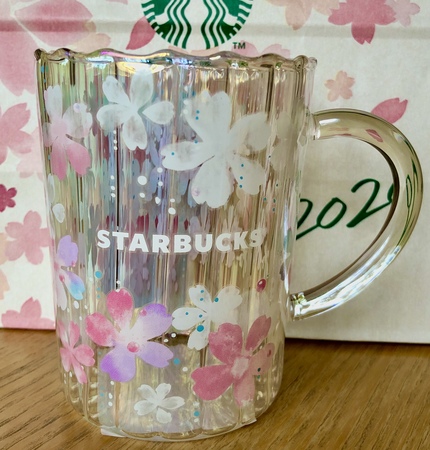 Starbucks City Mug 2020 Sakura Sparkle Glass Mug
