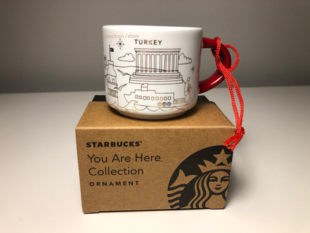 Starbucks City Mug 2020 Starbucks Turkey Christmas  Mug You Are Here  Ornament