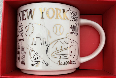 Starbucks City Mug 2018 New York Gold Holiday Been There Series
