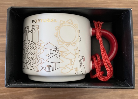 Starbucks City Mug 2018 Portugal Xmas Yah Ornament