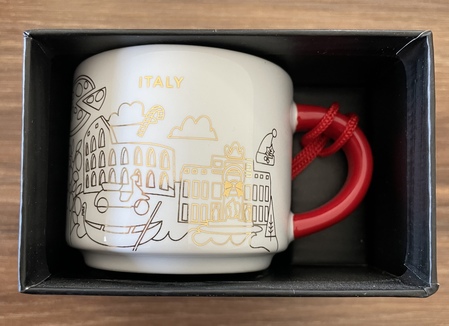 Starbucks City Mug 2019 Italy Xmas Yah Ornament