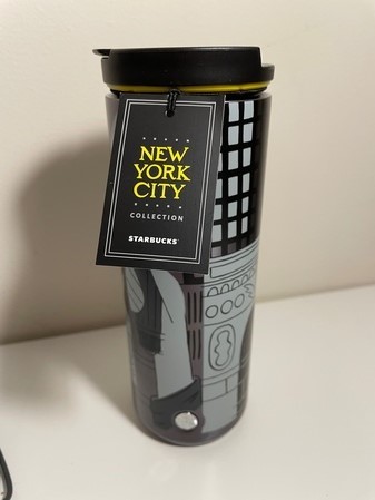 Starbucks City Mug 2018 New York City Collection, NY CIty 16 oz, Stainless Tumbler