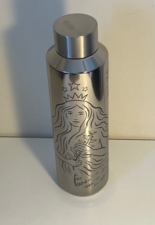 Starbucks City Mug 2021 20 oz. Silver Reflecting 50th Anniversary Stainless Vacuum Insulated Water Bottle