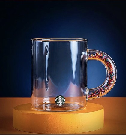 Starbucks City Mug Confetti glass mug  12 fl. OZ