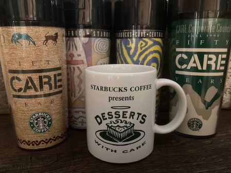 Starbucks City Mug 1995 Starbucks 'Desserts With CARE'  Event Mug