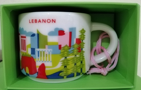 Starbucks City Mug Lebanon YAH Ornament