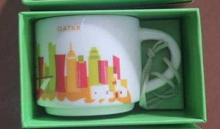 Starbucks City Mug Qatar YAH Ornament