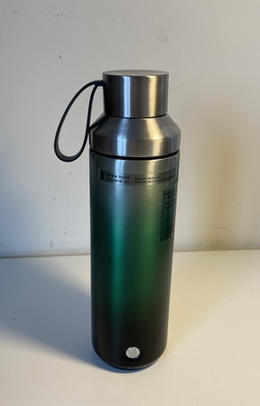 Starbucks City Mug 2021 20 oz. Silver Green Gradient Stainless Vacuum Insulated Water Bottle