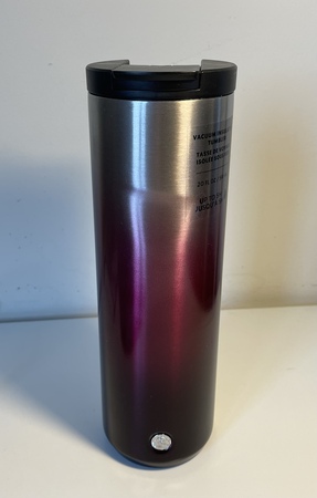Starbucks City Mug 2020 20 oz. Silver Red Iridescent Vacuum Insulated Stainless Tumbler