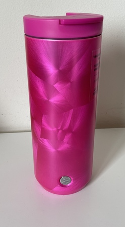 Starbucks City Mug 2021 12 oz. Holiday Pink Vacuum Insulated Stainless Tumbler