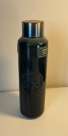 Starbucks City Mug 2022 22oz. Made in Spain Dark Green Recycled Glass Water Bottle