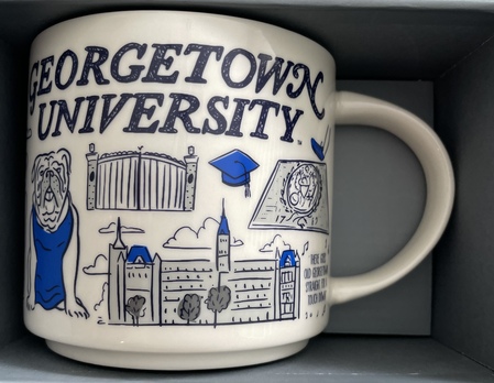 Starbucks City Mug 2022 Georgetown University Been There Mug