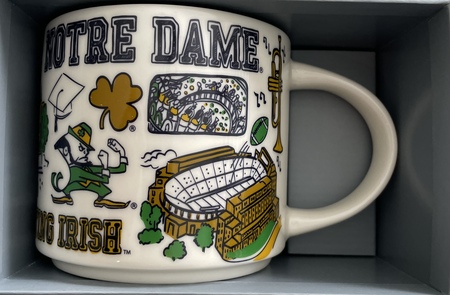 Starbucks City Mug 2022 Notre Dame Been There Mug