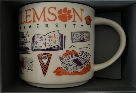 Starbucks City Mug 2022 Clemson University Been There Mug