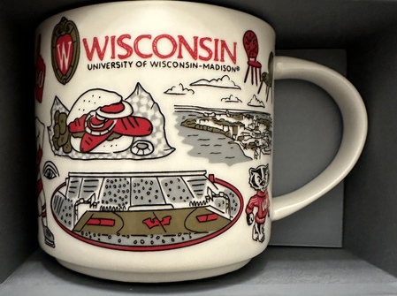 Starbucks City Mug 2023 Univeristy Of Wisconsin-Madison Been There Mug